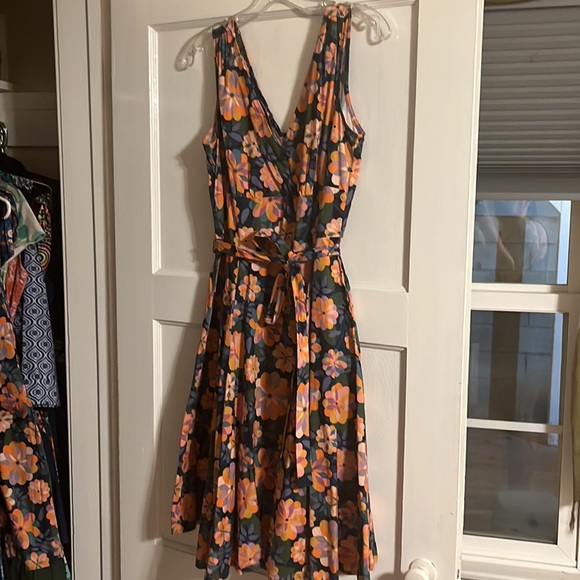 Heart of Haute Marie Dress in Malibu pinup mod cotton Dress retro 12 XL - Picture 4 of 7